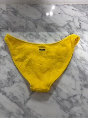 triangl swimwear Bright Yellow Ribbed Kids Bikini Bottom